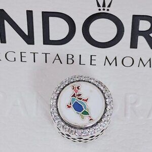 Pandora EPCOT 40th Anniversary Charm Bead Exclusive Pendant S925 Silver with box